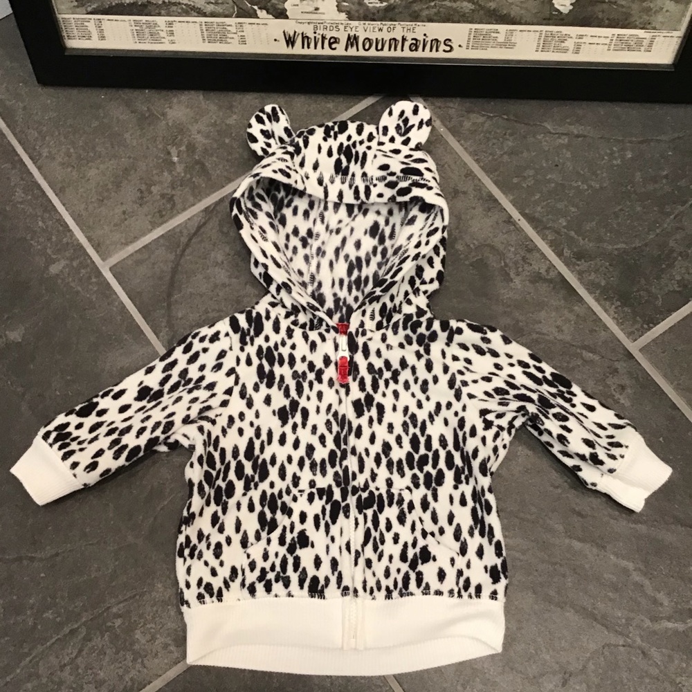 Carter’s Cheetah Print ZipUp Animal Ear Hoodie 3M